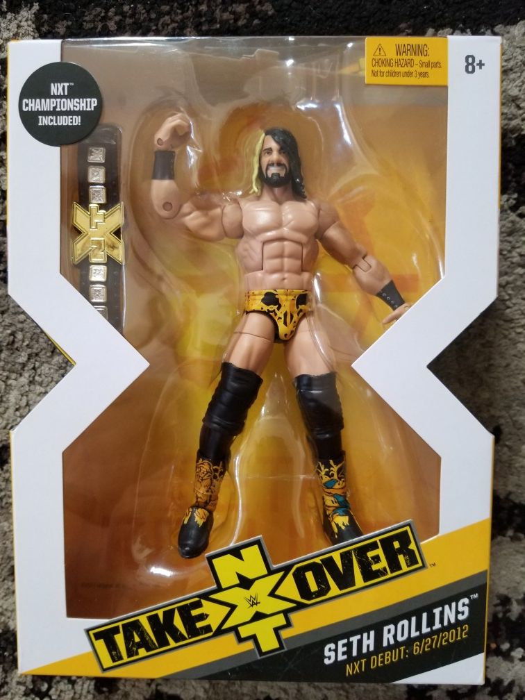 Brand New WWE Elite NXT Takeover Seth Rollins Wrestler Figure