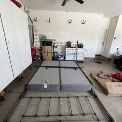 CA King Bed Frame & 2x Bed Bases