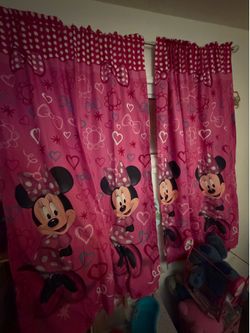 Disney Minnie Mouse room curtains