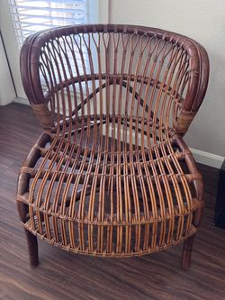 Brown Wicker Chair