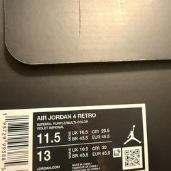 Jordan’s 4s Lakers