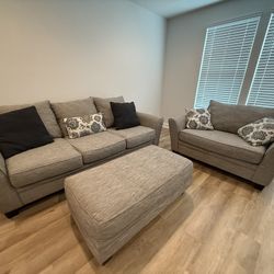Couch Set with Ottoman!! MUST PICK UP!!
