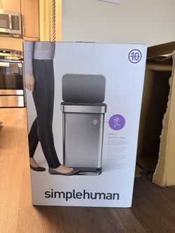 Simple Human Stainless Steel Kitchen Trash Can