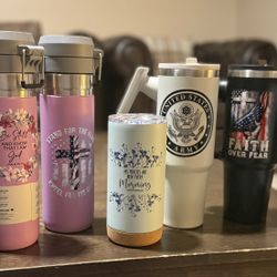Faith Patriotic Christian Tumblers 