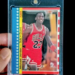 1987 Michael Jordan Sticker Basketball 🏀 Card 