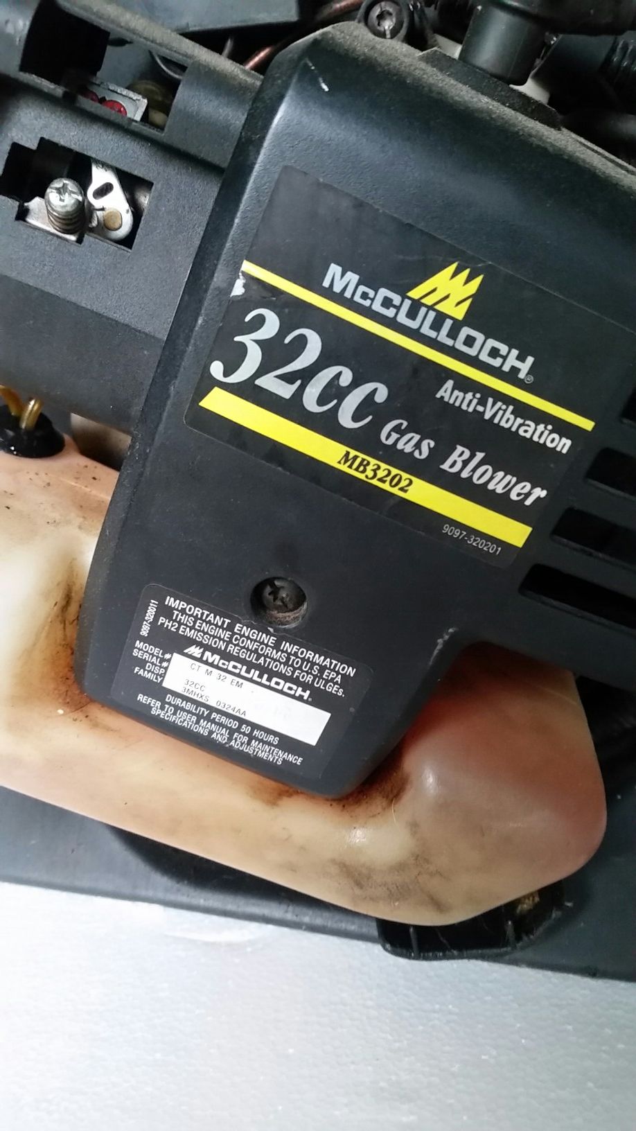 MCCULLOCH BACKPACK LEAF BLOWER $100.