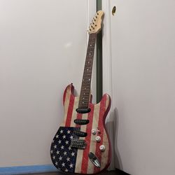 American Flag Six Flags Electric Guitar