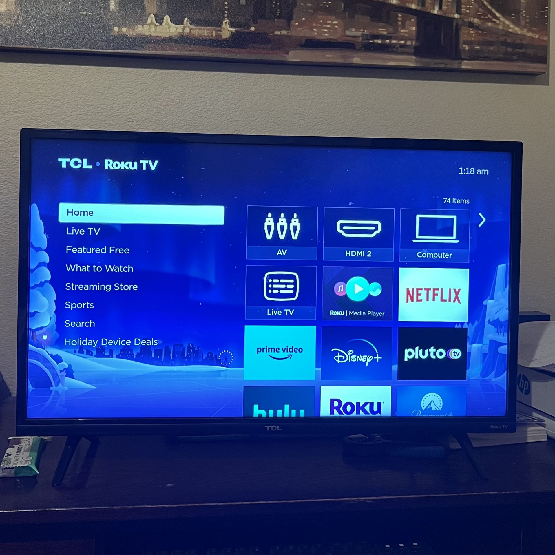 32 INCH 1080p HD TLC ROKU SMART TV 