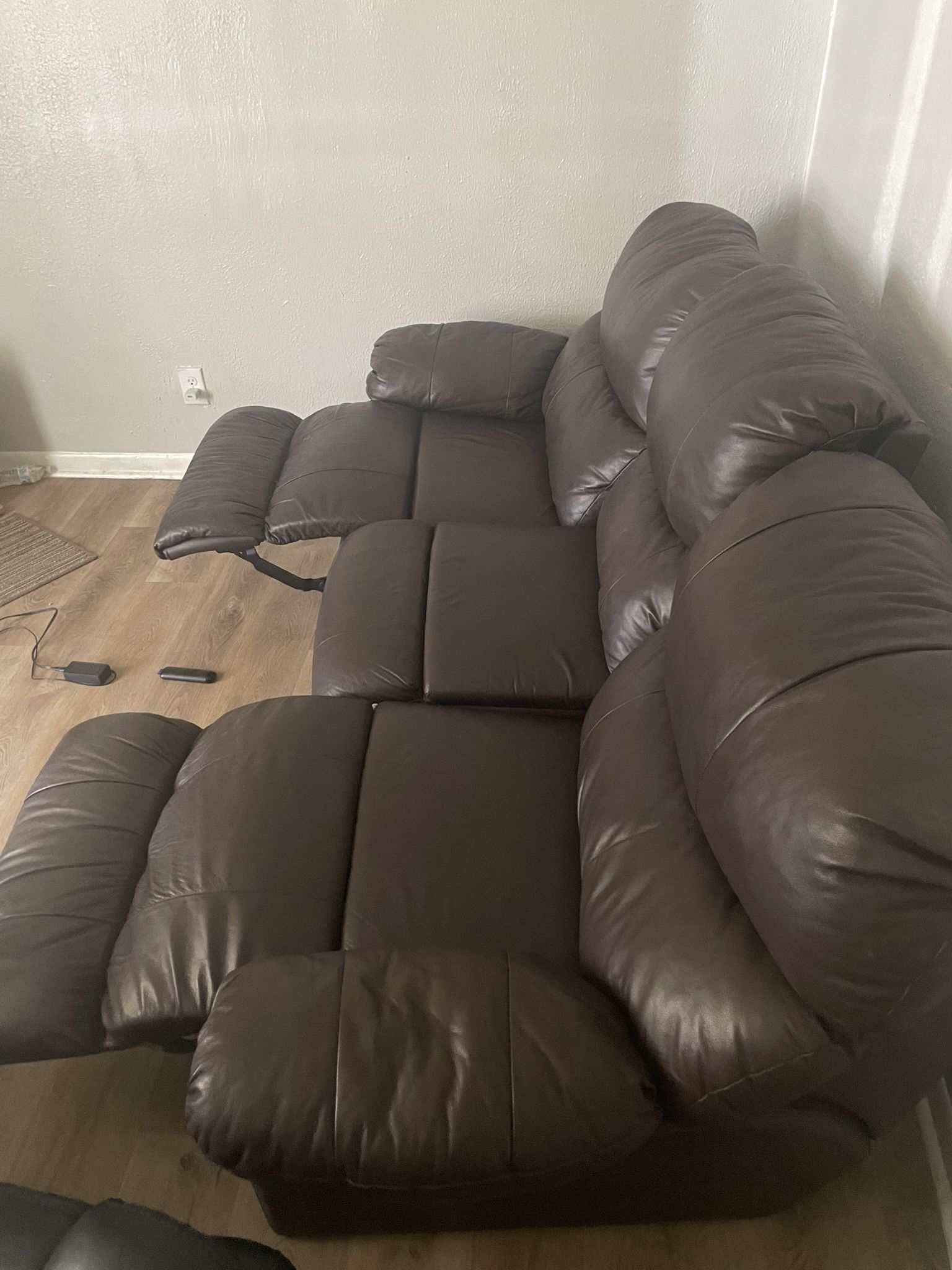 Brown Leather Recliner Seat Couches