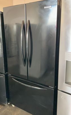 Kitchen Aid 3 Door Black Refrigerator
