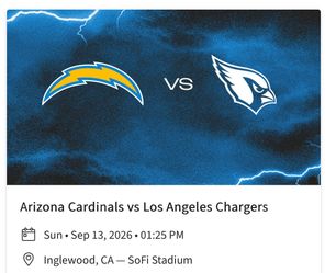 Los Angeles Chargers vs. Arizona Cardinals