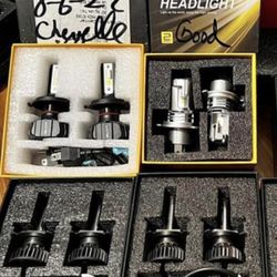 9004 LED Headlight Bulbs,9004/HB1 Hi/Lo Beam LED Headlight Bulb 6500k 9004 LED Bulb Cool White luces 