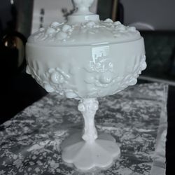 Milk Glass Old And Perfect Condition 