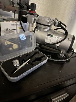 TIMBERTECH Airbrush Compressor AS18-2, Basic Mini Compressor,