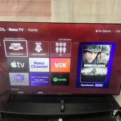 50” TCL 4K HDR10 SMART ROKU TV