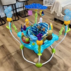Baby Jumper — Bright Starts Disney Baby Finding Nemo Sea of Activities Baby Activity Center Jumper with Interactive Toys, Lights, Songs & Sounds, 6-12