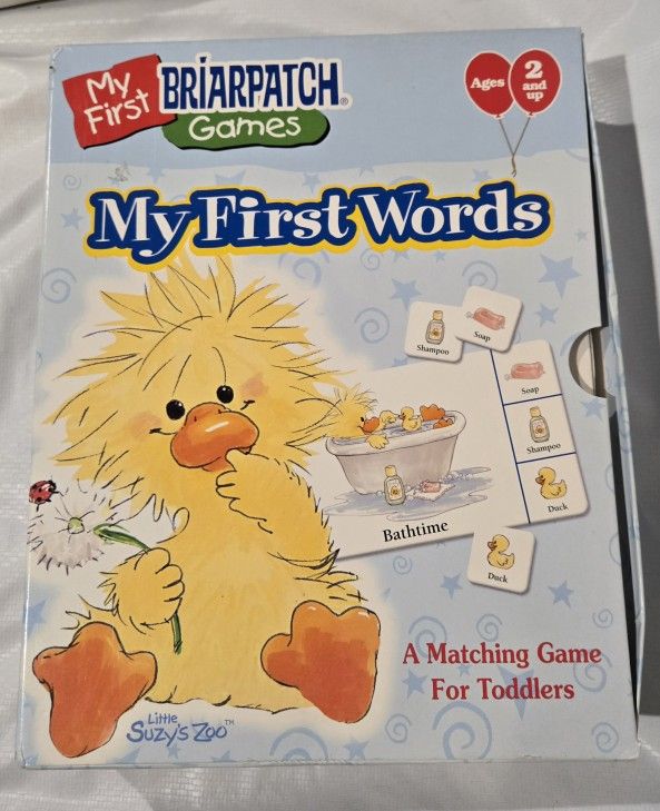 BRIARPATCH My First Words Matching Game for Toddlers ~ Little SUZY'S ZOO ~ 2003