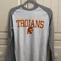 USC TROJANS T SHIRT LONG SLEEVE NEW SMALL