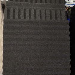 4 pcs SOUND PROOF FOAM PANELS 12"×12"×1" UNUSED