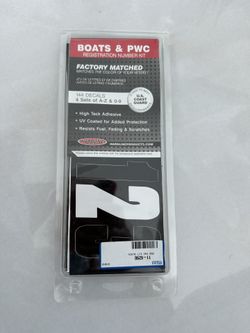 Boats & PWC Registration Number Kit 144 Decal Set