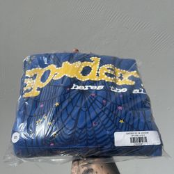 New Spider Hoodie Blue TC All Sizes s-XXL
