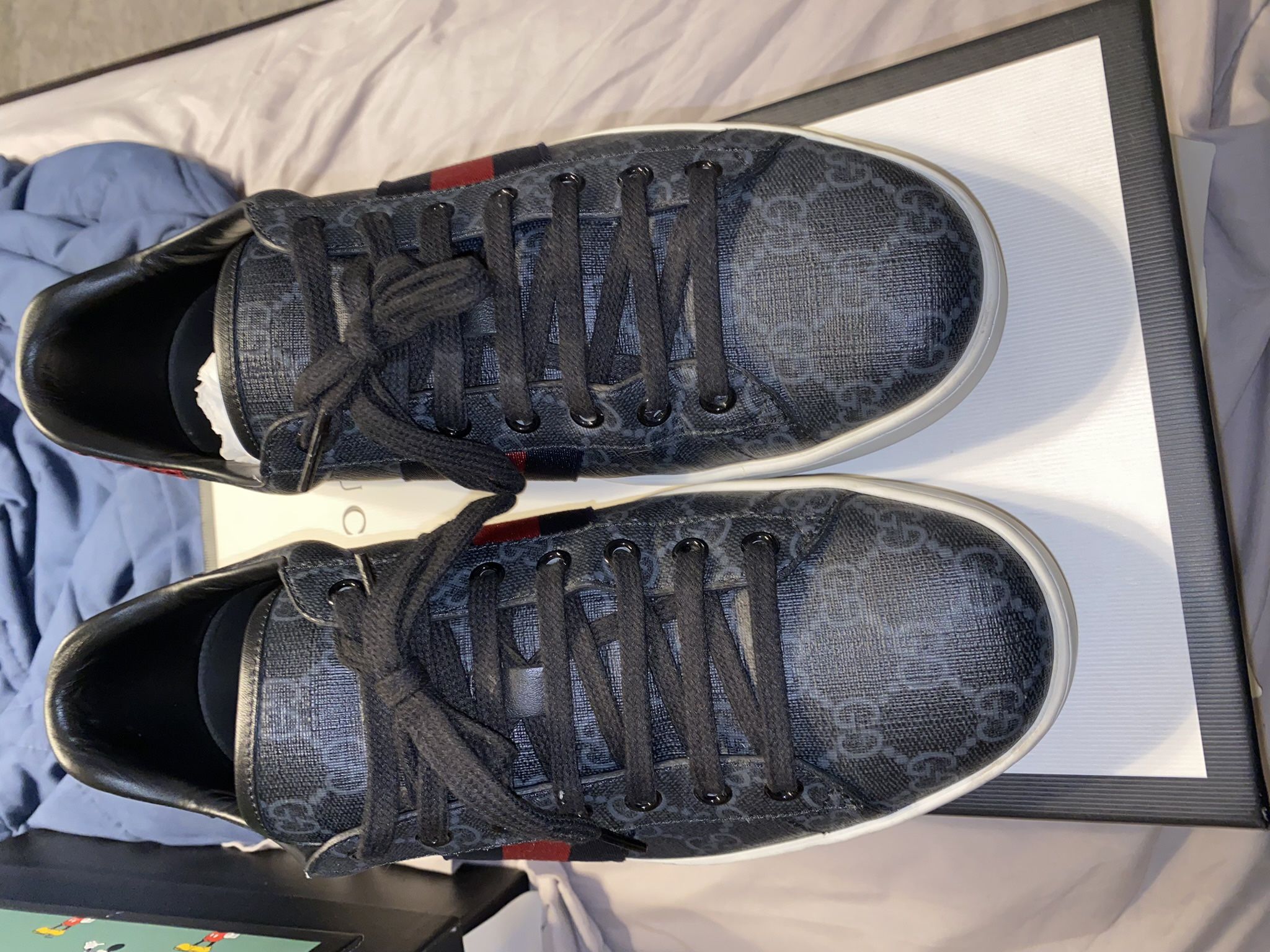 Gucci Ace Supreme Sneakers Size 10.5G