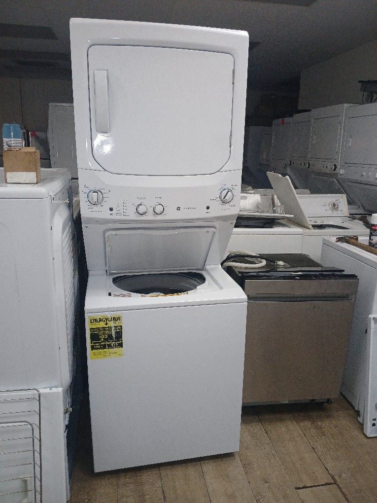 GE Stackable Electrónico 220v Lavadora Y Secadora Super