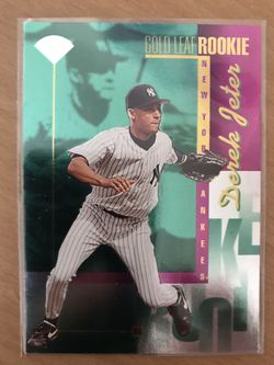 1996 Leaf Derek Jeter Gold Leaf Rookie #211