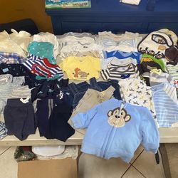 Boys 3/6 Months 42pc. Clothing Lot 