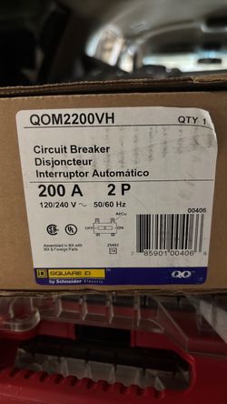 Square D QOM2200VH 200A 2-Pole Circuit Breaker