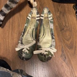 Nib Juicy Couture Women’s Shoes Flats Camo 