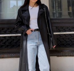 Leather coat