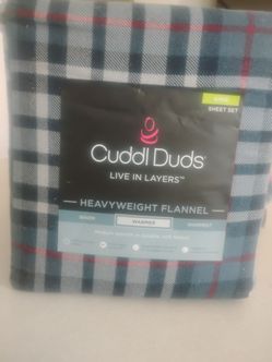 Cuddl Duds king flannel sheet set
