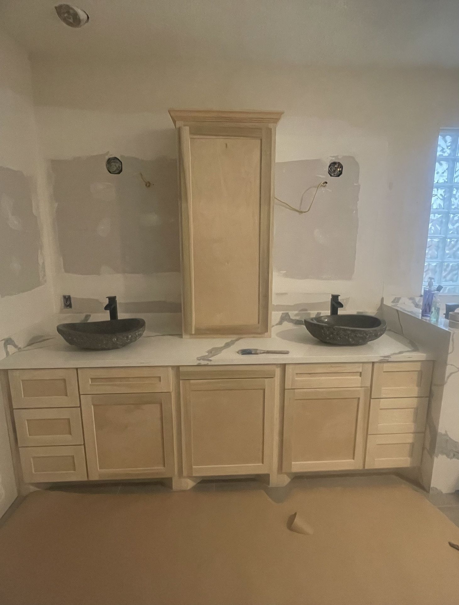 Custom Cabinet Vanity And Headknocker