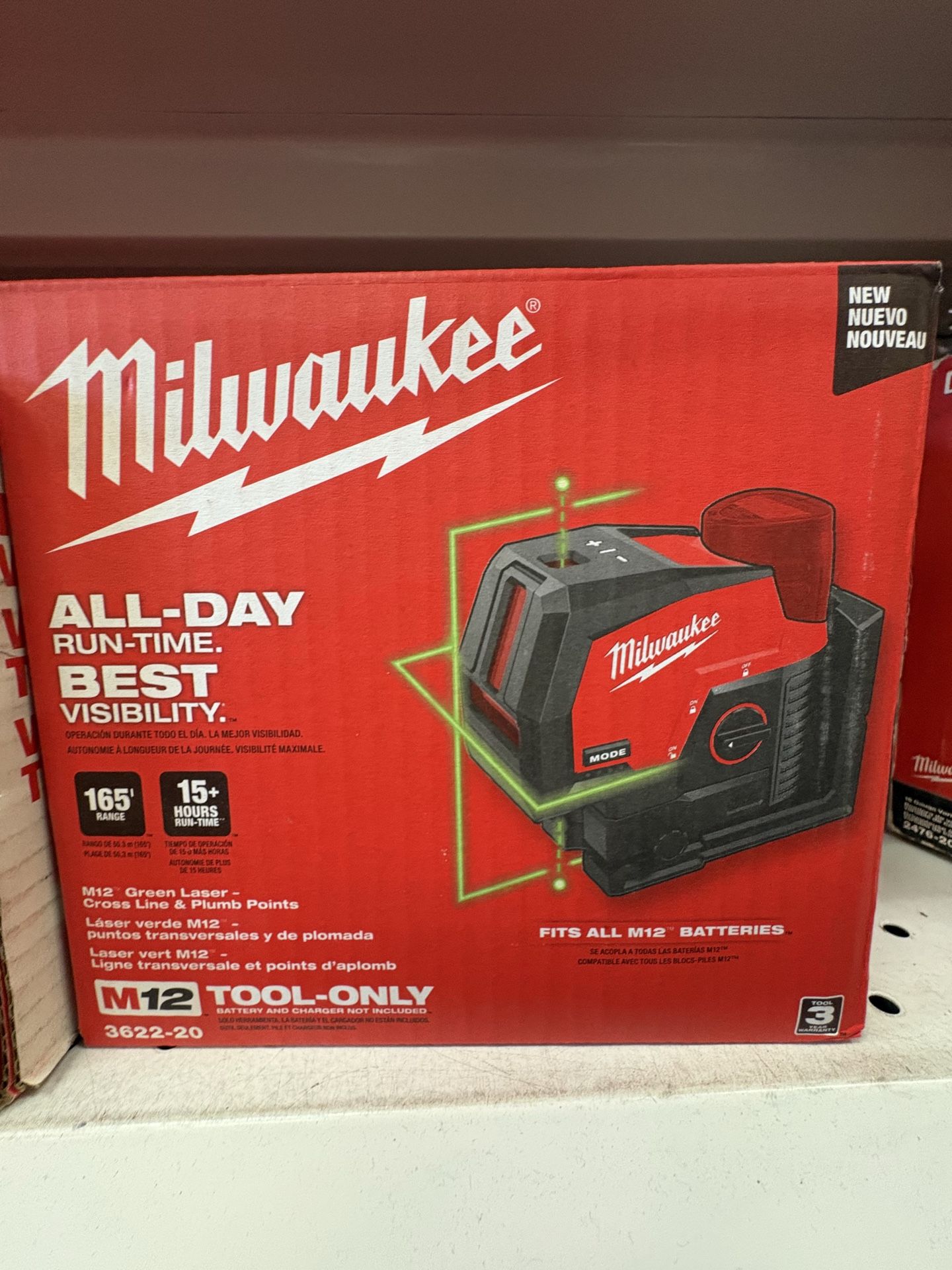 Milwaukee new laser M12