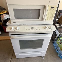 Electric Range And Microwave Oven