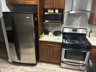 Fridge and stove