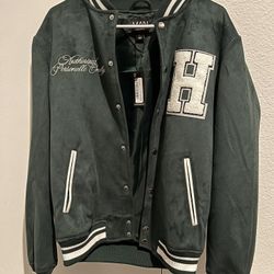 Green Varsity jacket