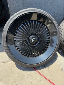 Forgiato Wheels Trimestre Slant- Black- 24”