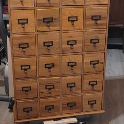 Vintage Style Library Media Cabinet