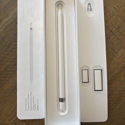 Apple Pencil (1st Generation) with USB-C adapter. Includes unused tip