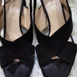 Prada Black Heels