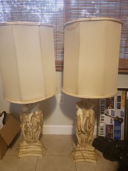 TWO ANTIQUES LAMPS