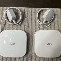 (2) Eero Pro 6 Mesh Wifi --New 