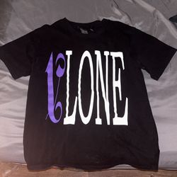 V-Lone Palm Angels Shirt/Black&Purple
