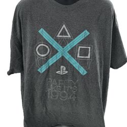 Sony PlayStation “Party Like It’s 1994” Men's Graphic T-Shirt Gray 2XL