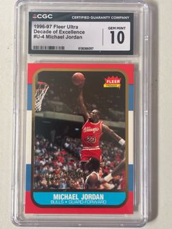 Michael Jordan 1996-97 Fleer Ultra Decade Of Excellence #4 (CGC 10)