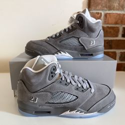 Air Jordan 5 Wolf Grey Size 5Y, 6Y, 7Y