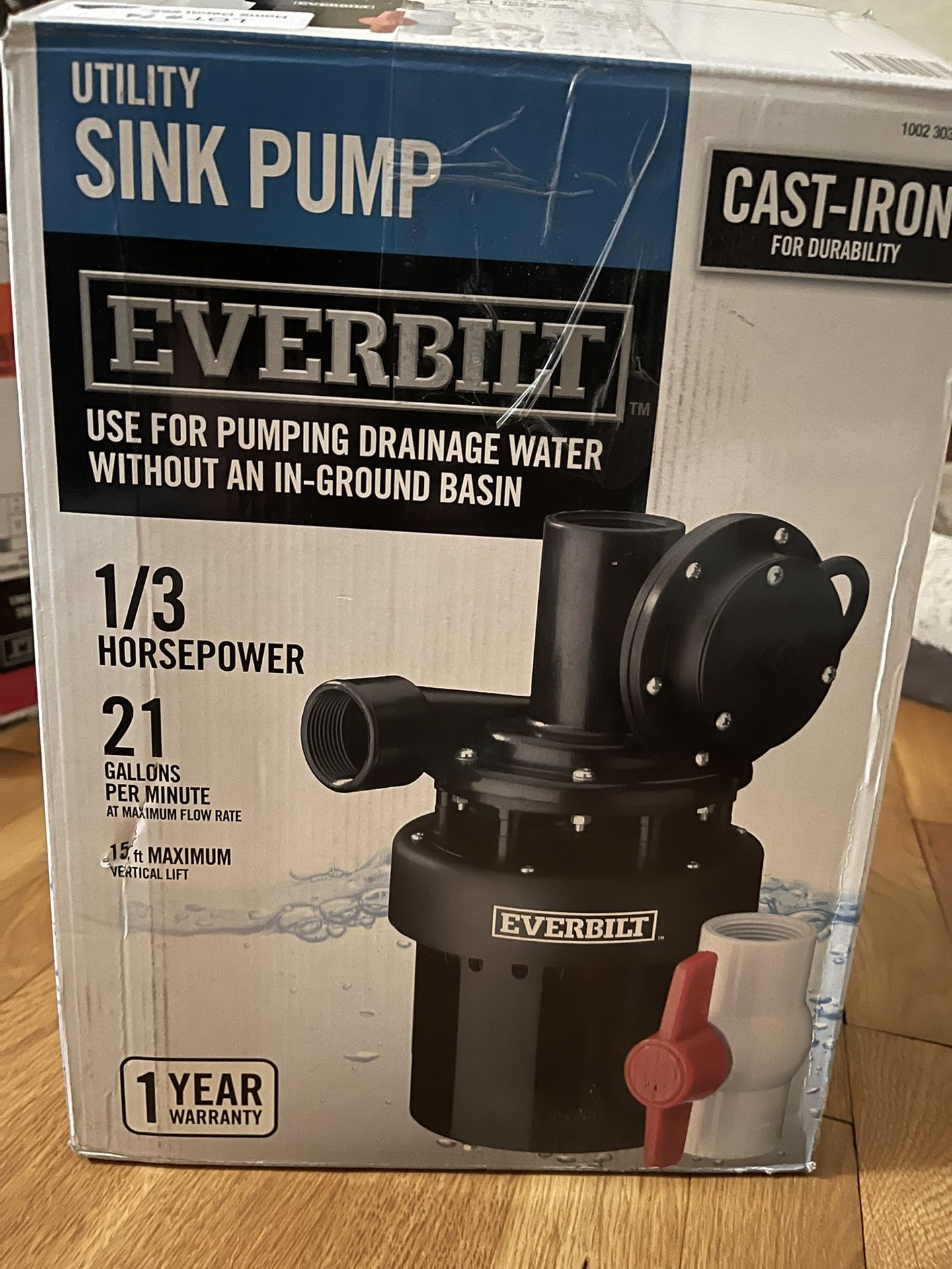 Utility sink pump