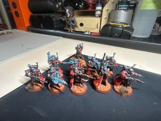 Warhammer 40K Adeptus Mechanicus Skitarii Rangers Squad and two 5 unit squads of Sicarian Rustalkers and Infiltrators